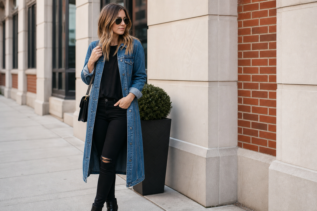 How to Style Longline Denim for Every Season